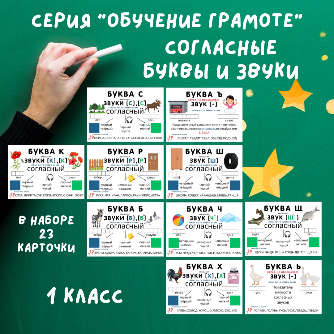 Согласные буквы и звуки